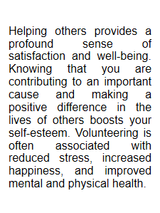 Le benevolat est souvent associe a une reduction de stress